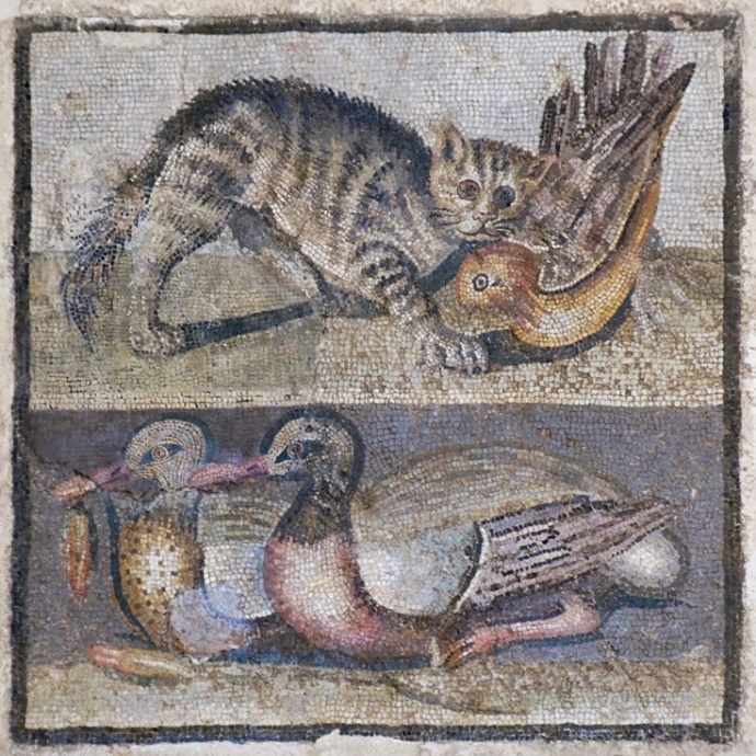 Mosaico romano del siglo I AC