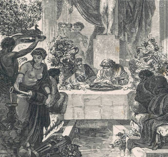 scene-at-a-feast-of-hortensius-ancient-rome-DP9WWA